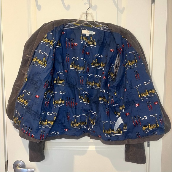 Boden Jacket - Gray Corduroy Boden Blazer | Size 12 - Picture 3 of 10